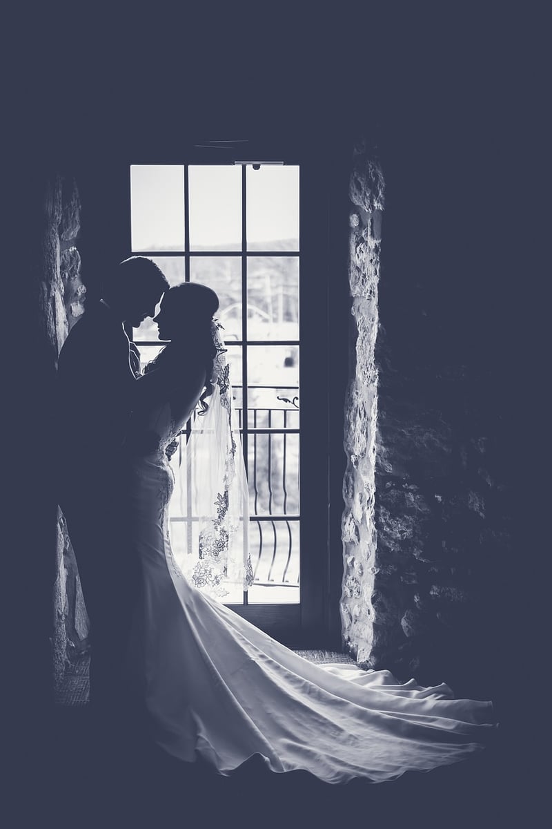 Garden Wedding Couple